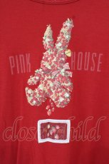 画像3: PINK HOUSE / バスケットうさぎプリントカットソー  アカ O-26-09-18-015-LO-TS-IG-OS (3)
