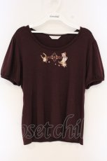 画像1: PINK HOUSE / ブーツプリントTシャツ L ワイン O-26-09-18-017-LO-TS-IG-OS (1)
