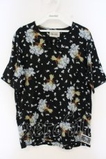 画像1: PINK HOUSE / 勿忘草ブーケTシャツ  クロ O-26-09-18-019-LO-TS-IG-OS (1)