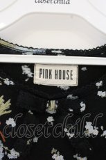 画像3: PINK HOUSE / 勿忘草ブーケTシャツ  クロ O-26-09-18-019-LO-TS-IG-OS (3)