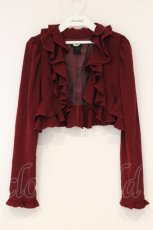 画像1: Sheglit / ラッフルフリルボレロ M ワイン O-26-09-19-029-EL-TO-IG-OS (1)