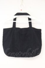 画像3: metamorphose / 刺繍入り布バッグ  クロ O-26-09-19-032-ME-BG-IG-OS (3)