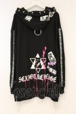 画像4: SEX POT ReVeNGe / パッチカスタムパーカー  ブラック O-26-09-19-037-SP-TO-IG-OS (4)