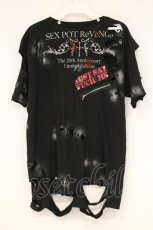 画像3: SEX POT ReVeNGe / カスタムダメージTシャツ  ブラック O-26-09-19-038-SP-TO-IG-OS (3)