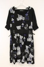 画像1: SEX POT ReVeNGe / CANDY TOOTH SIDE LACE UPカットワンピース M ブラック O-26-09-19-041-SP-OP-IG-OS (1)