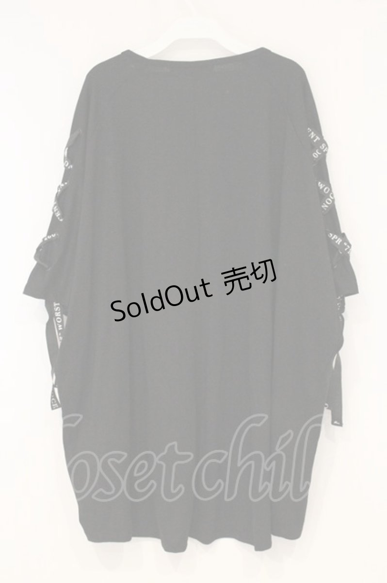 画像4: SEX POT ReVeNGe / カスタムレースアップTシャツ  ブラック O-26-09-19-043-SP-TO-IG-OS (4)