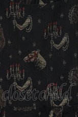 画像2: pays des fees  / 2016-17 A/W collection[美女と野獣] フレアワンピース  クロ O-26-09-19-046-PU-SK-IG-OS (2)