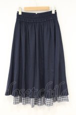 画像3: axes femme / ハーフジップ×フリルスカート F ネイビー O-26-09-19-053-AX-SK-OW-OS (3)