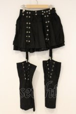 画像3: ACDC RAG / 冥闇レッグ付きスカート  ブラック O-26-09-19-057-PU-SK-IG-OS (3)