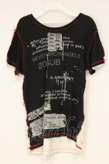 画像3: h.ANARCHY / ブロッキングパッチTシャツ  ブラックｘホワイトｘレッド O-26-09-19-066-HN-TS-YM-OS (3)