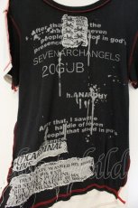 画像4: h.ANARCHY / ブロッキングパッチTシャツ  ブラックｘホワイトｘレッド O-26-09-19-066-HN-TS-YM-OS (4)