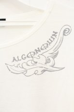 画像2: ALGONQUINS / ウイングプリントカットソー  ホワイト O-26-09-19-073-AL-TO-YM-OS (2)