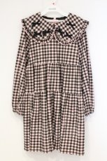 画像1: Candy Stripper / TINY RIBBON CHECK DRESS 2 ピンク×ブラック O-26-09-19-010-PU-OP-IG-OS (1)