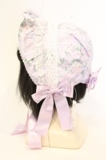 画像3: metamorphose / シャーロットフリルボンネット  ラベンダー O-26-09-19-017-ME-AC-IG-OS (3)