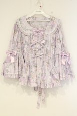 画像1: metamorphose / 【プラスサイズ】シャーロット丸襟姫袖ブラウス サイズ2 ラベンダー O-26-09-19-018-ME-BL-IG-OS (1)