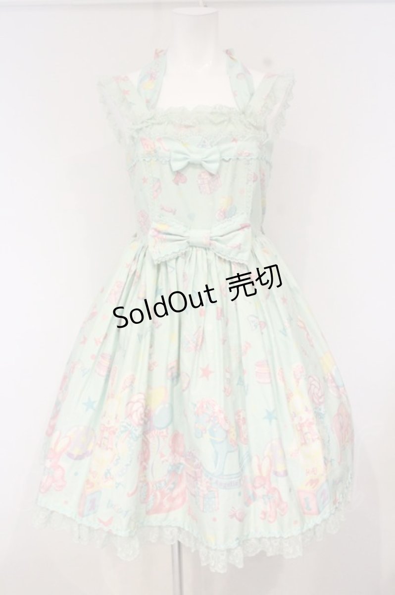 画像1: Angelic Pretty / TOY PARADE胸切替スカラップジャンパースカート  ミント O-26-09-20-004-AP-OP-IG-OS (1)