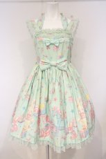画像1: Angelic Pretty / TOY PARADE胸切替スカラップジャンパースカート  ミント O-26-09-20-004-AP-OP-IG-OS (1)