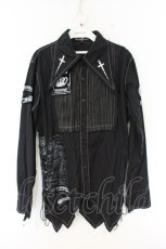 画像1: MAD / パッチブラウス LARGE ブラック O-26-09-20-045-PU-BL-IG-OS (1)