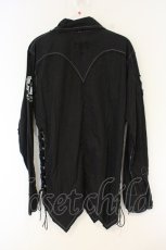 画像3: MAD / パッチブラウス LARGE ブラック O-26-09-20-045-PU-BL-IG-OS (3)