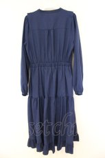 画像3: axes femme POETIQUE / ブロッキングベリー刺繍ワンピース M ネイビー O-26-09-20-051-AX-OP-IG-OS (3)