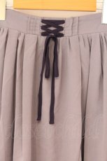 画像2: axes femme POETIQUE / リボン花柄バックフリルスカート  パープル O-26-09-20-008-AX-SK-IG-OS (2)