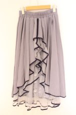 画像3: axes femme POETIQUE / リボン花柄バックフリルスカート  パープル O-26-09-20-008-AX-SK-IG-OS (3)