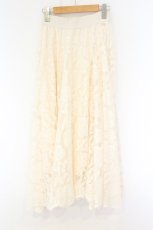 画像3: axes femme / レースサーキュラースカート M アイボリー O-26-09-20-012-AX-SK-IG-OS (3)