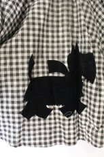 画像2: MILK / テリアフロッキーワッペンスカート  クロ O-26-09-20-014-ML-SK-IG-OS (2)