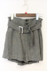 画像1: Ank Rouge / ヘリンボーンミニスカート  クロ×シロ O-26-09-20-015-CA-PA-IG-OS (1)