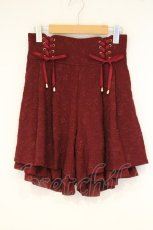 画像1: axes femme POETIQUE / ふくれジャカードキュロット M ワイン O-26-09-21-031-AX-PA-IG-OS (1)