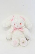 画像1: BABY,THE STARS SHINE BRIGHT / うさくみゃリュックミニミニ  シロ×ピンクリボン O-26-09-21-1009-BA-BG-OW-OS (1)