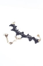 画像1: axes femme / 蝶モチーフリング連結ブレスレット  クロ O-26-09-21-1017-AX-AC-OW-OS (1)