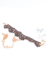 画像1: axes femme / リング連結ブレスレット  ブラウン O-26-09-21-1018-AX-AC-OW-OS (1)