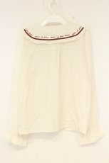 画像3: axes femme POETIQUE / リボン付ストロベリー刺繍ブラウス M アイボリー O-26-09-21-053-AX-BL-IG-OS (3)