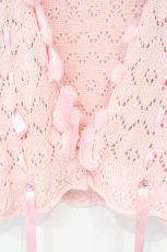画像2: MILK / 透かし編みファーカーディガン  ピンク O-26-09-21-059-ML-TO-IG-OS (2)