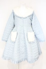 画像1: axes femme kawaii / ハートキルティングコート  サックス O-26-09-21-063-AX-CO-IG-OS (1)