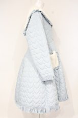 画像3: axes femme kawaii / ハートキルティングコート  サックス O-26-09-21-063-AX-CO-IG-OS (3)