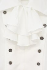画像2: ATELIER BOZ / シュタイナー半袖ブラウス  ホワイト O-26-09-21-065-EL-BL-IG-OS (2)