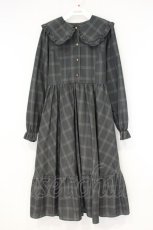 画像1: m petit by misako / TT*AOKチェックワンピース S グレー系 O-26-09-21-072-LO-OP-OW-OS (1)