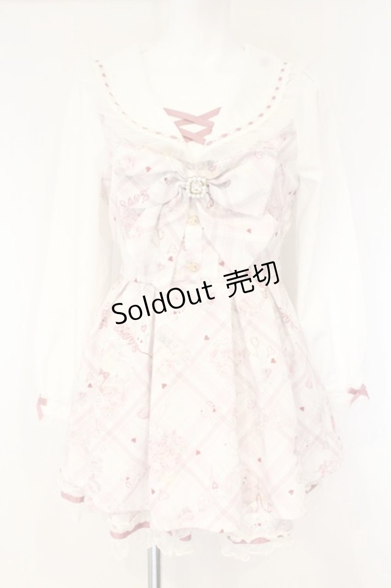 画像1: LIZ LISA / Sewing Bear柄セットアップ 0 ピンク O-26-09-21-013-LO-OP-OW-OS (1)