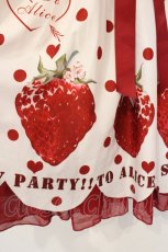 画像3: To Alice / Strawberry Partyワンピース  アイボリー×アカ O-26-09-21-014-LO-OP-IG-OS (3)