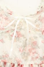 画像2: LIZ LISA / ローズドットチュールビスチェ風ワンピース  オフシロ×ピンク O-26-09-22-041-LO-OP-IG-OS (2)