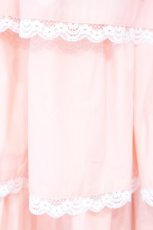 画像2: not Flawless / ティアードレーススカート F ピンク O-26-09-22-005-LO-SK-OW-OS (2)