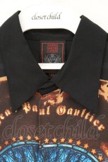 画像2: Jean Paul GAULTIER / CLASSIQUE 1998SSマリリンマンソンフライフロントシャツ 48 ブラック O-26-09-22-044-GO-BL-OW-OS (2)