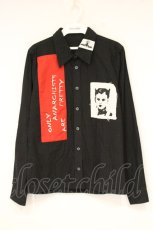 画像1: SEXY DYNAMITE LONDON / アナーキーパッチシャツ S ブラック O-26-09-22-045-PU-BL-OW-OS (1)