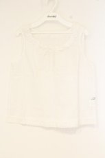 画像1: ILY a LONG TEMPS / カットワークレースノスリーブ  シロ O-26-09-22-1033-LO-BL-IG-OS (1)