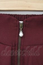 画像2: axes femme / ジップフリルスカート F ワイン O-26-09-22-1006-AX-SK-IG-OS (2)