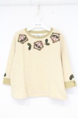 画像1: ILY a LONG TEMPS / フラワーカットソー  アイボリー O-26-09-22-1025-LO-TO-IG-OS (1)