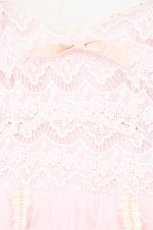 画像2: Swankiss / 総レースキャミソールワンピース  ピンク O-26-09-22-049-LO-OP-IG-OS (2)