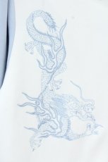 画像2: Jamie エーエヌケー / ジャージのワンピース M シロ×サックス O-26-09-22-073-LO-OP-OW-OS (2)